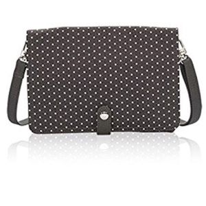 Thirty one double up crossbody charcoal Swiss dot